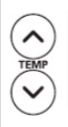 LG ac remote temperature signs